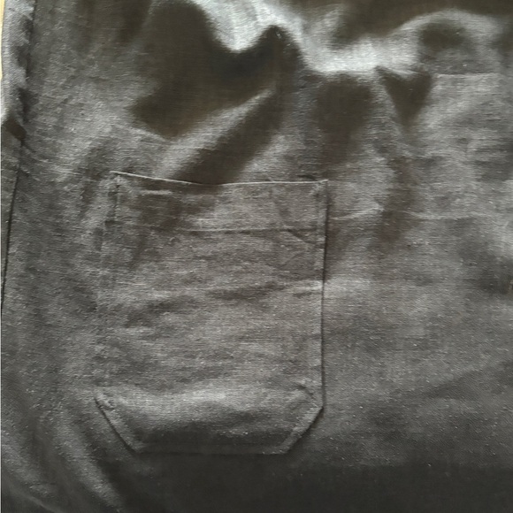 Nicole Miller Original Casual Linen Black Dress with Pockets Size L BNWT - Picture 8 of 8